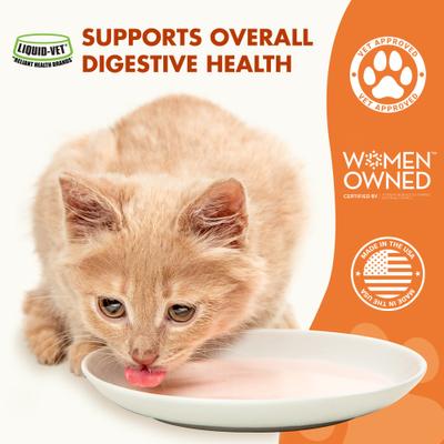 Feline Pre & PostBiotic Support Chicken Flavor Cat Digestive Aid, 8-fl oz bottle