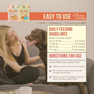 SuperfoodPLUS Meal Mixers Beef Grain-Free Dog Food Topping, 5-oz bag