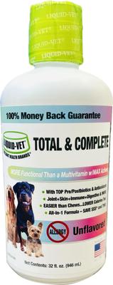 K9 Total & Complete Unflavored Liquid Multi-Supplement for Dogs, 32-fl oz bottle
