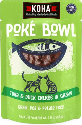 Poké Bowl Tuna & Chicken Entrée in Gravy Wet Cat Food, 3-oz pouch, case of 12