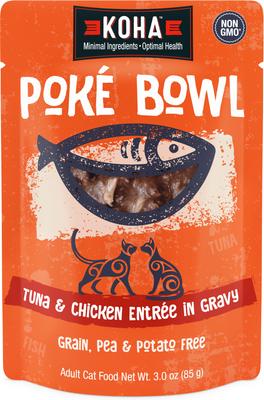 Comida húmeda para gatos Poké Bowl Variety Pack, bolsa de 3 oz, caja de 12