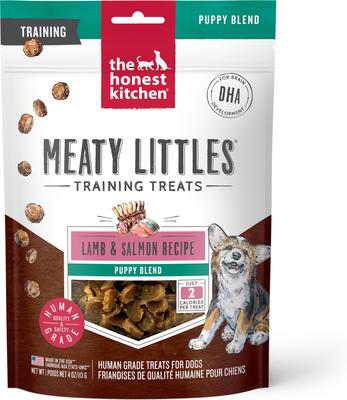 Meaty Littles Lamb & Salmon Dog Treats, 4-oz bag