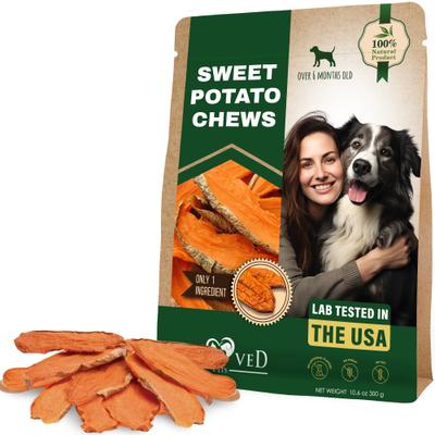 Sweet Potato Chews Grain-Free Jerky Dog Treats, 300-g bag