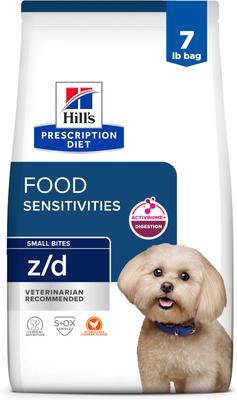 z/d Small Bites Skin & Food Sensitivies Hydrolyzed Chicken Flavor Dry Dog Food, 7-lb bag