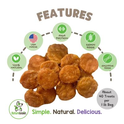 USA Turkey Tenders Natural Dog Chew Treats, 1-lb bag