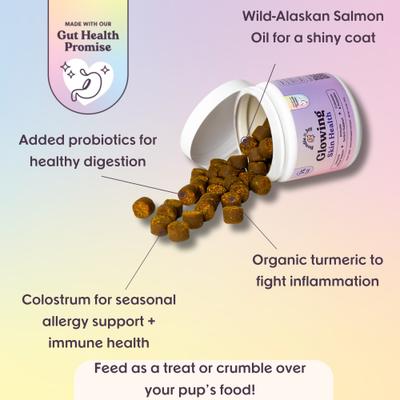 Glowing Skin Health Chew Supplement for Dogs, 90 count