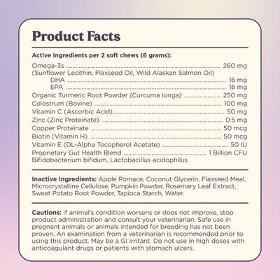 Glowing Skin Health Chew Supplement for Dogs, 90 count