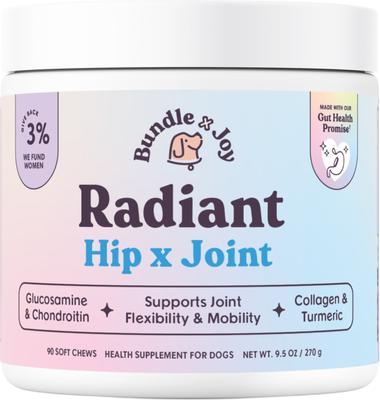 Radiant Hip x Joint Chew Supplement for Dogs, 90 count