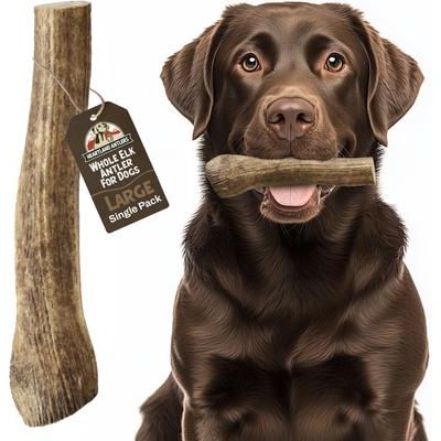 Masticable de asta de alce para perros, grande: de 45 a 65 libras