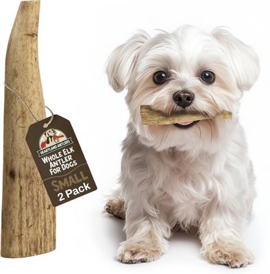 Elk Antler Dog Chew, Small: 5 to 25-lbs, 2 count