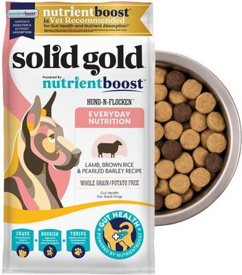 Gut Health Real Lamb, Brown Rice & Pearled Barley Recipe Whole Grain Dry Dog Food, 22-lb bag