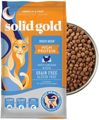 High Protein Real Chicken & Eggs Grain-Free Dry Cat Food, 12-lb bag