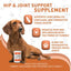 Hip & Joint Turmeric Flavored Chew Supplement for Dogs, 120 count