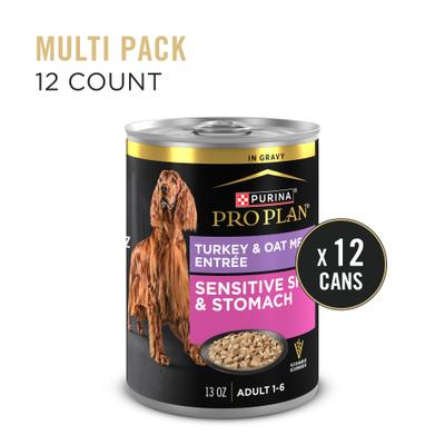 Sensitive Systems Turkey & Oat Meal in Gravy Wet Dog Food, 13-oz can, case of 12