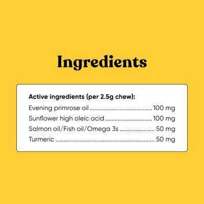 Allergy Bacon Flavored Soft Chew Skin & Coat Supplement for Dogs, 90 count