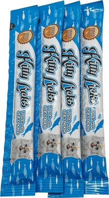 Kitty Licks Tuna Variety Lickable Cat Treats, 60 count