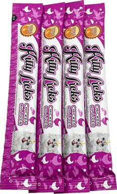Kitty Licks Chicken Variety Lickable Cat Treats, 60 count