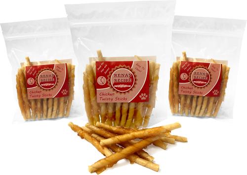 Chicken Twisty Sticks Dog Chew Treats, 8-oz bag, 1 count