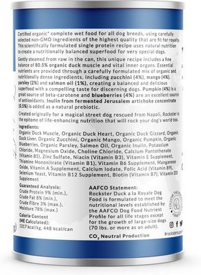 Duck a la Royale Wet Dog Food, 12-oz can, case of 12