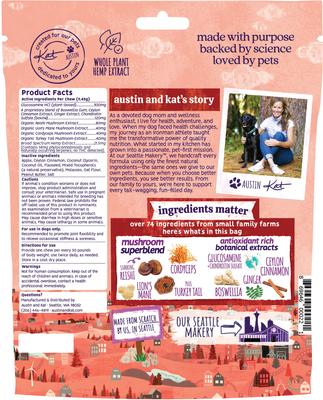 Bakko's Total Hip & Joint 14mg Broad Spectrum Hemp Chews Supplement for Dogs, 30 count