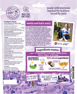 Calming 10mg Broad Spectrum Hemp Chews Supplement for Dogs, 30 count