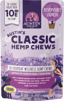 Calming 10mg Broad Spectrum Hemp Chews Supplement for Dogs, 30 count