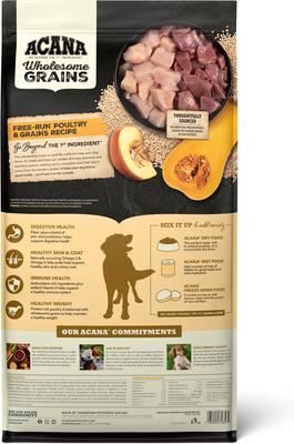 Free-Run Poultry Wholesome Grains Dry Dog Food, 32-lb bag