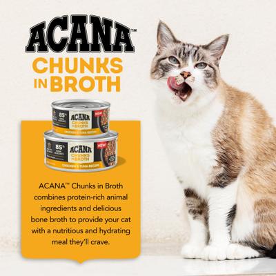 Chicken & Tuna Chunks in Broth Wet Cat Food, 5.5-oz can, case of 6
