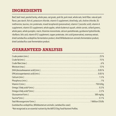 Classics Beef & Barley Dry Dog Food, 4-lb bag