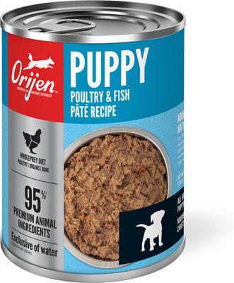Puppy Pate Poultry & Fish Wet Dog Food, 12.8-oz can, case of 12