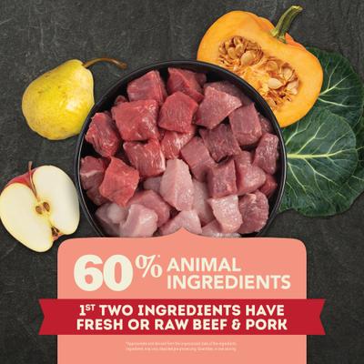 Bundle: ACANA Premium Chunks Beef Recipe in Bone Broth Wet Food + Red Meat Recipe Dry Dog Food