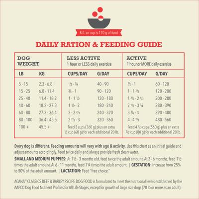 Classics Beef & Barley Dry Dog Food, 4-lb bag