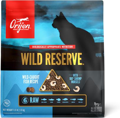 Wild Reserve Wild-Caught Fish Dry Cat Food Recipe, 3.5-lb bag