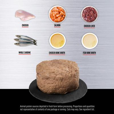 Premium Chicken & Salmon Entree in Bone Broth Pate Wet Kitten Cat Food, 5.5-oz can, case of 6