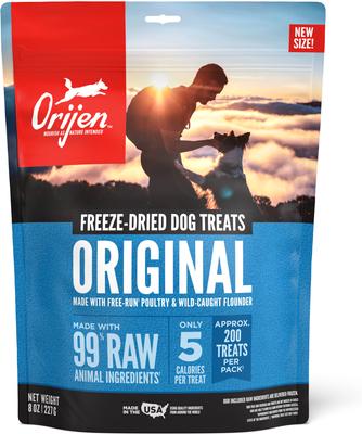 Original Grain-Free High-Protein Freeze-Dried Dog Treats, 8-oz bag