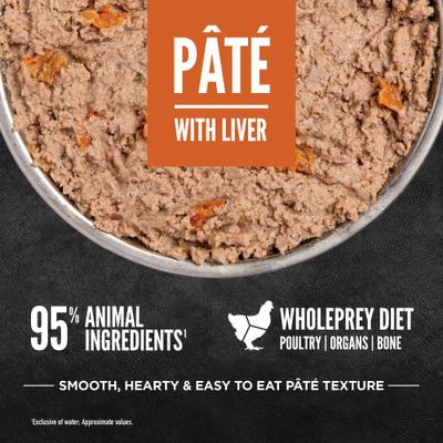 Pate Chicken with Liver Wet Dog Food, 12.8-oz, case of 12