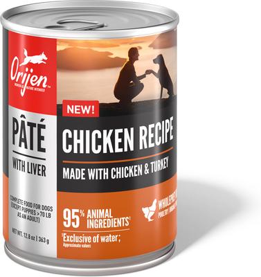 Pate Chicken with Liver Wet Dog Food, 12.8-oz, case of 12