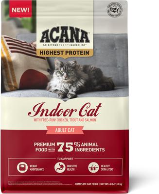 Indoor Cat Highest Protein Dry Cat Food, 4-lb bag