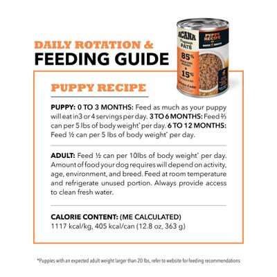 Premium Pate Puppy in Bone Broth Grain-Free Wet Dog Food, 12.8-oz can, case of 12