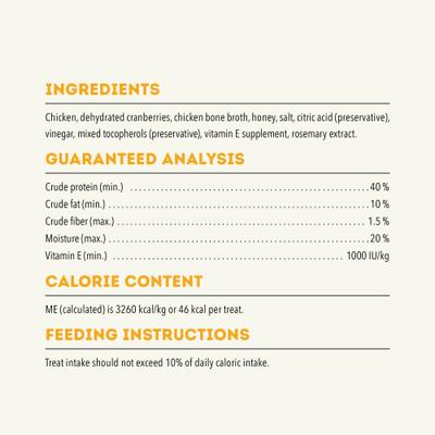 Golosinas masticables para perros con pollo y tiras que refuerzan el sistema inmunitario, bolsa de 113 g