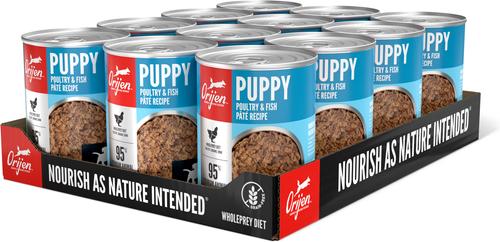 Puppy Pate Poultry & Fish Wet Dog Food, 12.8-oz can, case of 12