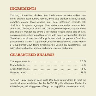 Premium Pate Puppy in Bone Broth Grain-Free Wet Dog Food, 12.8-oz can, case of 12