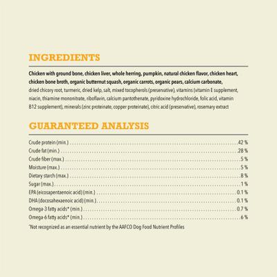 Free-Run Chicken Patties Grain-Free High-Protein Freeze-Dried Dog Food & Topper, 14-oz bag