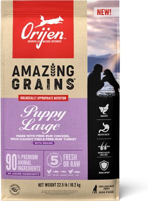 Amazing Grains High-Protein Puppy Large Breed Dry Dog Food, 22.5-lb bag