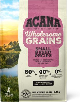 Wholesome Grains Small Breed Real Chicken Eggs & Turkey Dry Dog Food, 11.5-lb bag