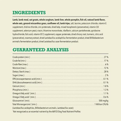 Limited Ingredient Lamb & Pumpkin Wholesome Grains Dry Dog Food, 4-lb bag