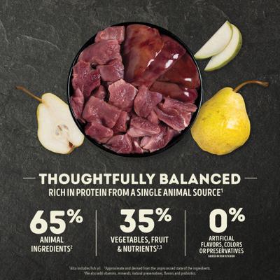 Bundle: ACANA Premium Chunks Duck Recipe in Bone Broth Wet Food + Singles Limited Ingredient Duck & Pear Dry Dog Food