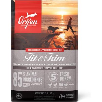 Alimento seco para perros Fit & Trim sin cereales, alto en proteínas, bolsa de 13 lb