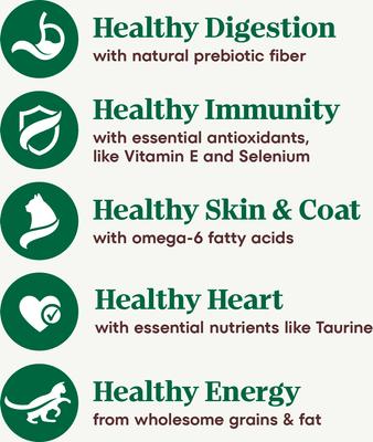 Wholesome Essentials Chicken & Brown Rice Recipe Senior Dry Cat Food, 5-lb bag