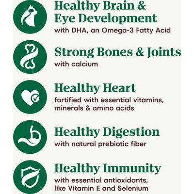 Alimento seco para gatos Wholesome Essentials con receta de pollo y arroz integral para gatitos, bolsa de 3 lb